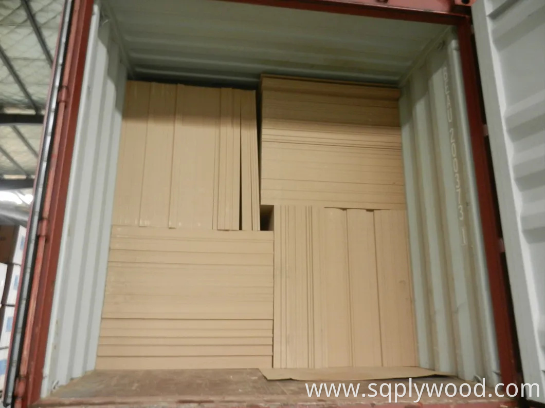 Melamine MDF Plain/Laminated/Slot/UV/Veneer/Melamine MDF for Furniture